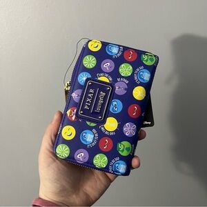 Loungefly Pixar Inside Out character emotions bubbles  zip around wallet NWT